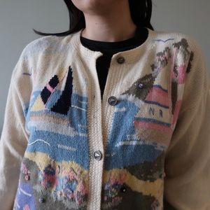 Vintage Northern Reflections Embroidered Cardigan
